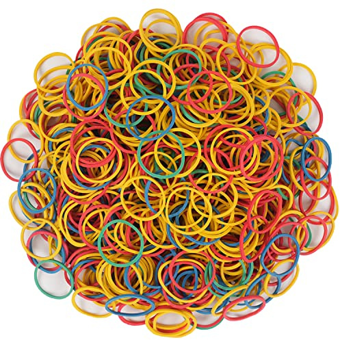 AMUU Rubber Bands Size10 750pcs Colour Small Elastic Band 1in