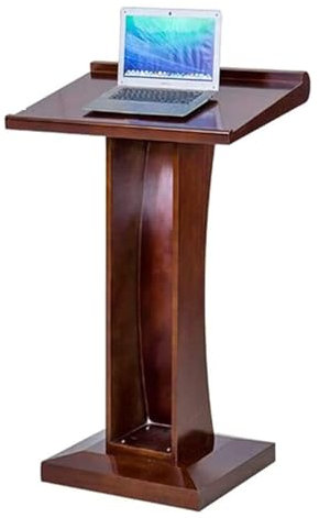 ASSICON Schräges Podium Hölzerner Podiumsständer, bewegliches Podium, bodenstehendes Sprechpodest, Multimedia-Podiumsschreibtisch, Empfangstheke für Klassenzimmer, Büros Bodenstehendes Podium