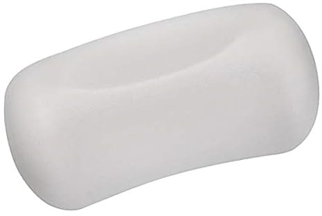 Healeved Badewannenkissen mit Saugnapf Strapazierfähiges Kopf Nacken Stützkissen aus Pu Feste Fixierung und Komfortable Nutzung für Badewanne zu Hause Weiß