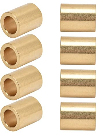 8 pezzi Manicotto in ottone autolubrificante, Manicotto in ottone con cuscinetto 8MM ID x 12MM OD x 15MM L per boccole con cuscinetti in ottone per guide di scorrimento per