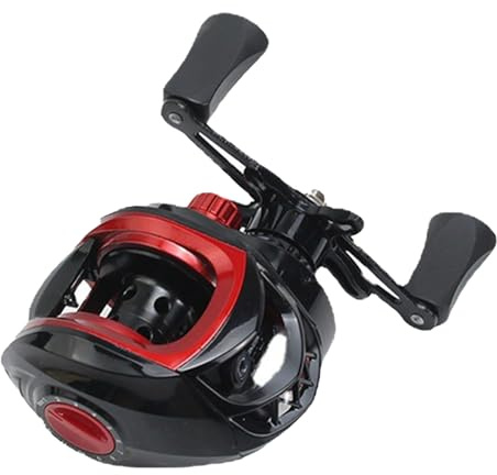 Culnflun Baitcaster - Carrete de pesca, caña de pescar y carrete de alta velocidad 7.2: 1 relación de engranaje, sistema de freno magnético, carrete para agua salada y agua dulce