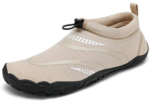 Mishansha Unisex Badeschuhe Leicht rutschfeste Khaki 44EU
