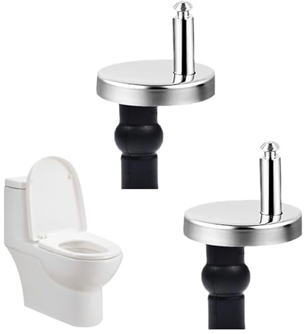 2 Pack Toilet Seat Hinges Fixings – Quick Release Toilet Seat Fittings for Universal Fit | Strong, Rustproof & Easy to Install | Sturdy Replacement Hinges for Bathroom Repairs & Upgrades