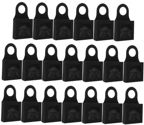 PAMINGONO 20 Stück Kraftpapier Weinverpackungen mit Fenster und Aufhängegriff Geschenkkarton für Weinflaschen Schwarz für Partys und Aufbewahrung von Süßigkeiten