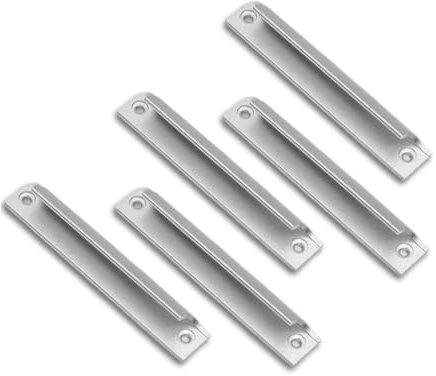 KQOZG Multifunktionaler Aluminium-Türgriff für Balkon-, Terrassen- und Fliegengittertüren, Terrassentürgriff inkl. Schrauben zur einfachen Montage ohne Bohren (silber)