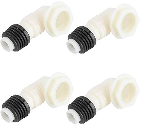 NUOBESTY 4pcs Washing Machine Hose Joiner Strainer Plug Floor Drain Joint Accessory Pack