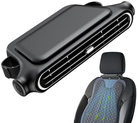 Ventilador de asiento de coche – USB 3 niveles portátil para reposacabezas – Accesorios de coche para el hogar, oficina, camping, barco, camión, actividades al aire libre