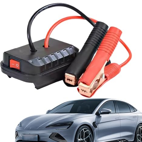 Démarreur De Saut De Batterie De Voiture – Appareil De Démarrage Portable, Convertisseur Puissant | Adaptateur Compact 18-21V Utilisé Pendant Les Pannes De Batterie, Les Voyages Routiers Ou L’Hivernag
