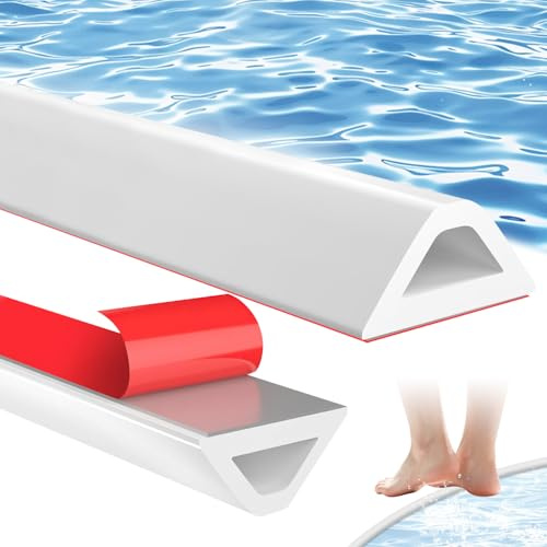 Niuny Barriera Doccia Ferma Acqua Bordo per Piatto Doccia 2M Soglia Doccias Silicone Autoadesivo Striscia Protettiva per Doccias Striscia Paraspruzzi Pieghevole per Lavello WC da Cucina Bagno