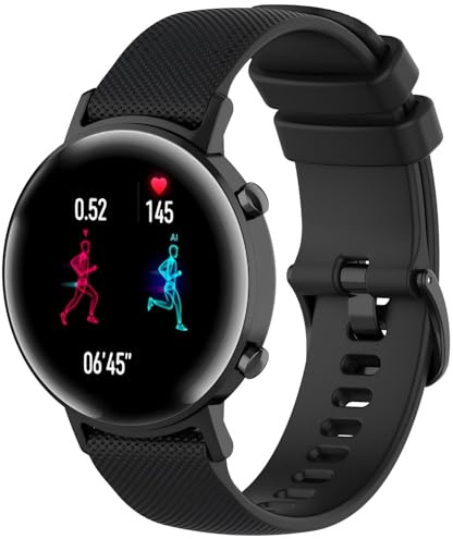 GoodZwetch 20 mm ersättningsarmband för Garmin Venu 2 Plus/SQ/SQ2 Music för Garmin Vivomove HR/HR Sport/Luxe/Style/Trend/D2 Air X10/Bounce armband, mjukt klockarmband sportklocka armband
