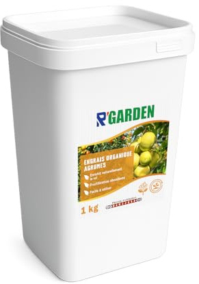 R’GARDEN – Engrais Organique Agrumes | Fertilisant Naturel pour Citronniers, Orangers et Mandariniers | Récoltes Abondantes | UAB – Fabriqué en France (1 KG)
