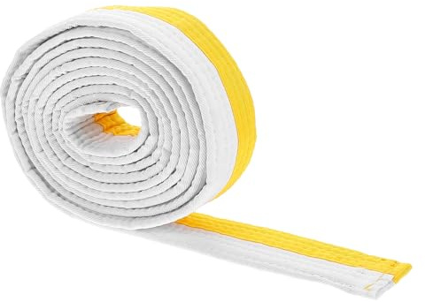 Abaodam Ceinture Arts Martiaux Colorée pour Taekwondo Judo Karaté Aïkido Ceinture Uniforme Ajustable pour Entraînement et Adultes Confortable et Polyvalente