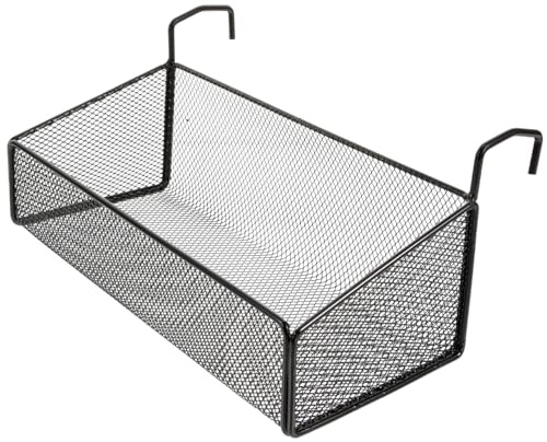 Milisten Einhängekorb für Pool & Bett - Metall-Aufbewahrungskorb mit 4,7 cm Haken - Vielseitiger Pool-Organizer für Handtücher & Getränke - Drahtkorb für Hochbett, Balkon & Badezimmer
