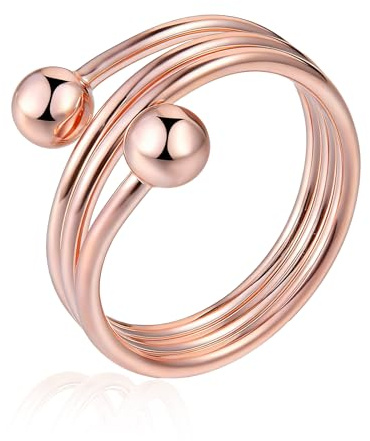 Josfeva Vital Ring Damen, Anti Stress Magnet Ring mit Starken Magneten | Verstellbar Magnetring zum Abnehmen/Besseren Schlafen/gegen Anxiety, Unisex Vitalring für Frauen, Kommt in Geschenk Box