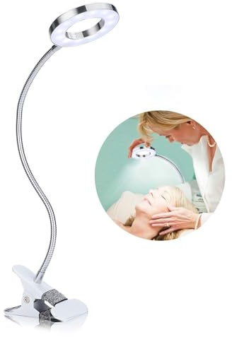 Luz del Tatuaje llevada iluminación de Mesa, Lámpara de extensión Las pestañas lámpara Escritorio del salón de Belleza del Maquillaje del Labio de la ceja del Clip, Lámpara de Lectura Arte uñas