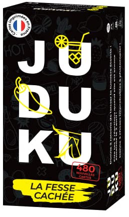 JUDUKU Brädspel The Hidden Fesse - kortspel tillverkat i Frankrike - redan över 1 miljon spelare - perfekta brädspel för vuxna