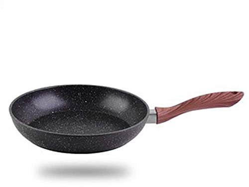 HQQSC Non-Stick Frying Pan With Stone Marble Coated Cast Aluminium Wok