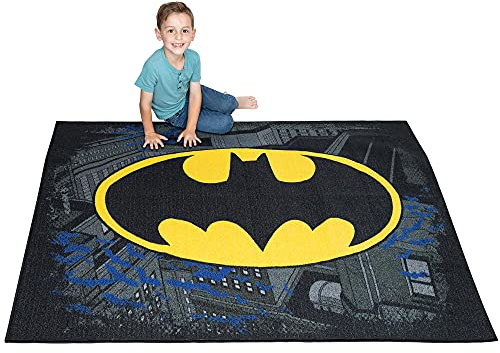 Franco Kinderzimmerteppich, rutschfest, 175,3 x 132,1 cm, Batman