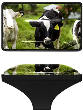 Paquete de 4 pomos rectangulares para gabinete de vacas lecheras y pantorrillas