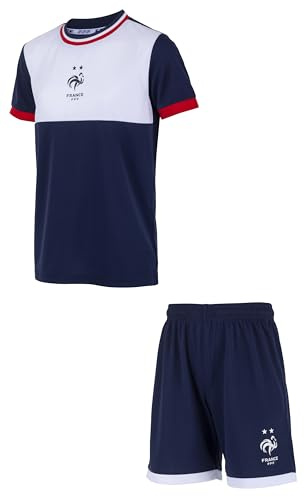FFF Ensemble Maillot Short Collection Officielle Equipe de France de Football - 12 Ans