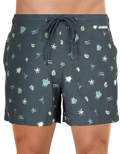 Athena Sommarvibbar, Bermuda, herrbad, svart, XXL