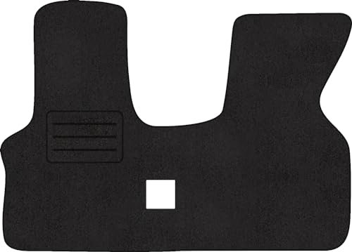 Fußmatten Velours Autoteppich passend für Volkswagen T4 vorne schwarz