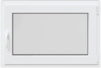 Gecheer Finestra per Seminterrato, PVC Isolamento Termico Acustico Trasmissione Luce Struttura Stabile Sicurezza Protezione Perdite Umidità, 90x60cm, for Seminterrato