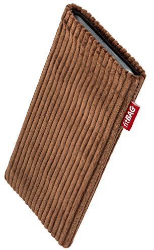 FITBAG Funda para Onyx Boox Palma 2 Pro | Retro Marrón | Funda de Pana con Forro Interior de Microfibra para Limpiar la Pantalla