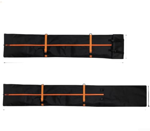 Sac de Snowboard Imperméable Grande Capacité 600D Oxford Sac de Rangement avec Longueur Réglable et Bandoulière Amovible pour Voyage Noir