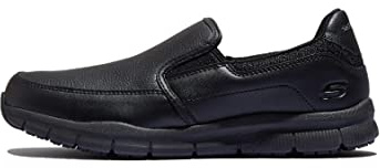 Skechers Men's Work Nampa-Groton Shoes, Black, 8.5