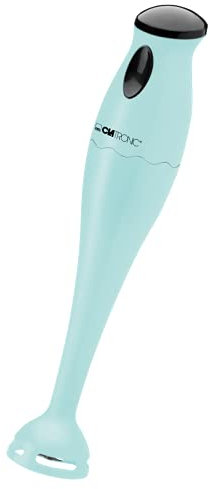 Clatronic Pürierstab | Stabmixer | 180 Watt | Edelstahl Messer | Rührstab | Babynahrung, Suppe, Smoothies, Püree, Sauce | mit 500 ml Mixbehälter | SM 3577 mint-grün