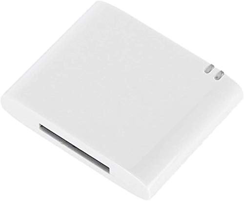 Excellentas Bluetooth Audio Adapter 30 polig pin Receiver Empfänger kompatibel mit iPhone, Samsung, Huawei, Xiaomi, LG, Nokia, HTC, Sony Xperia etc. für Sounddock, Dockingstation Audio Anlage in Weiß
