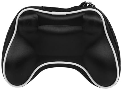 Dioche Controller Case Slim Tragetasche Schwarz Stoßfeste Reisetasche Tragbare Aufbewahrungstasche für 4 Controller Gamepad Schwarz