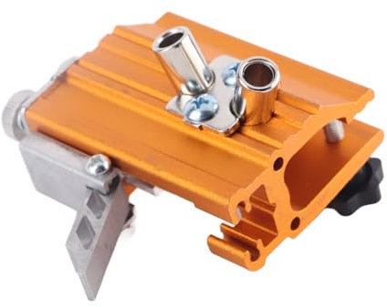 Fafeicy Afilador de Motosierra, Plantilla de Afilado de Cadena de Motosierra, Afilador de Cadena de Manivela Manual Herramienta de Afilado de Sierra de Cadena Portátil de Aleación