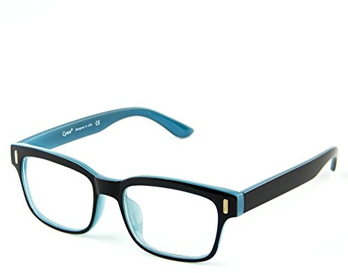 Cyxus occhiali con filtro luce blu cornice vintage stile retrò per PC TV tablet unisex 8084