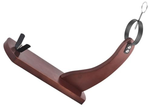Kichvoe Stainless Steel Wooden Ham Rack Holder for Slicing and Display