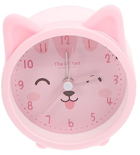 LIFKOME Katzen wecker Regenbogenwecker kleine Schreibtischuhr kinderwecker Kids Alarm Clock deko tägliche Tischuhr Cartoon-Wecker Stumm kleine Uhr Kleiner Wecker Zubehör Student schmücken