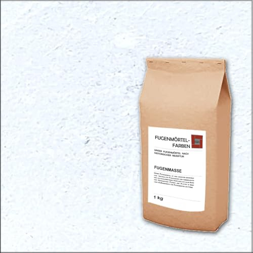 Fugenmörtel-Farben | Einsetzbar für Fugen im Innen- und Außenbereich auf Wand- und Bodenflächen (Altweiss, 1kg)