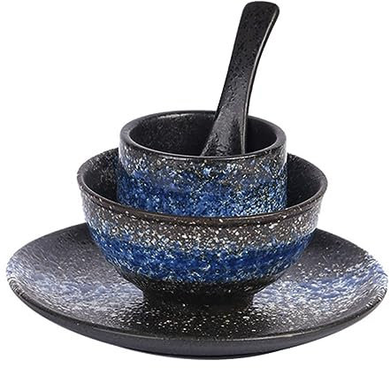 Alipis Japanese Bowl Delicate Sushi Plate Ceramic Bowl and Multi-Function Ceramic Spoon for Household Tea Cup and Sushi Supply
