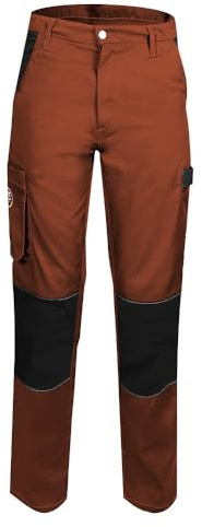Fashion Sécurité Pantalon de Travail Femme Terracotta Résistant, Confortable et Tendance - Bricolage et Jardinage