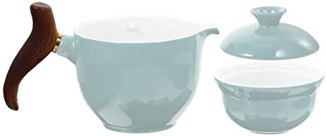 Cabilock Comodo Bollitore Portatile Da 300 Ml in Ceramica Per Il Tè Per Campeggio E Ufficio