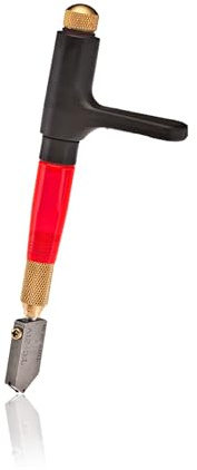 Toyo TC21SVR Custom Grip Supercutter Glass Cutter | Red - Straight Blade | Four-Position, Customizable Ergonomic Wrist to Fit Most Hands | TAP Wheel Technology Supercutter | Made in Japan
