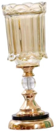 Sharplace Blumenvase aus Glas, Blumenständer für den Tisch, eleganter Blumenbehälter, Blumenhalter für den Empfang, Geburtstag, Schrank, Schreibtisch, Kurz