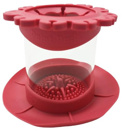 Copa de soporte de pincel de pintura, cepillos Taza más limpia para pintar,Silicona enjuague cepillos de pintura Cleaner | de limpieza de medios acuarela para adultos y niños y medios a base de agua p