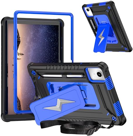 KATUMO Fodral för Lenovo M11 / K11 Tablet 11 tum (TB-330FU), Barn Skal Kompatibelt med LENOVO Tab M11 2024 / Lenovo Xiaoxin Pad 2024, med Stöd & Justerbara Axelrem & Pennhållare