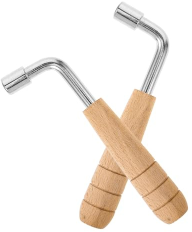 Supvox 2 Stück Harfenstimmwerkzeug und Edelstahl L-förmiger Stimmschlüssel für Leierharfe und Autoharp Benutzerfreundlich und Zuverlässig für Harfenspieler