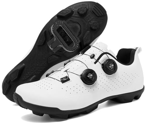PENXZT Herren Mountainbike Schuhe MTB Radsportschuhe Kompatibel mit Shimano SPD 2-Bolts Pedals Atmungsaktive Outdoor MTB Fahrradschuhe