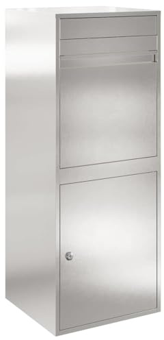 vidaXL Boîte de dépôt de Colis avec Stockage Argenté 47,5 x 38 x 59 cm