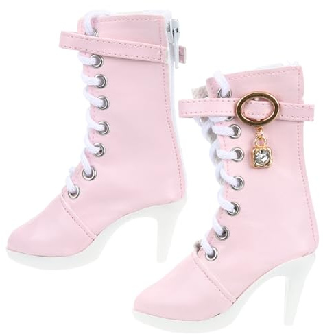 TOYANDONA Puppenschuhe High Heels Für 60cm Babypuppen Miniaturstiefel Mit Hohem Absatz Puppenzubehör Für Puppenmode Und Anziehsets