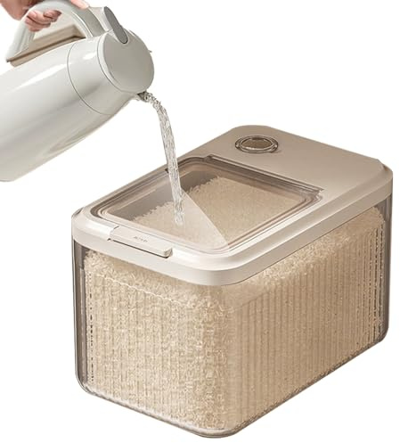 Conteneur Croquettes - Récipient Hermétique De Stockage D'aliments pour Animaux Domestiques - Bouchon À Ressort, Équipé D'un Gobelet Doseur,Convient Aliments pour Chiens Chats, Collations Et Au Riz